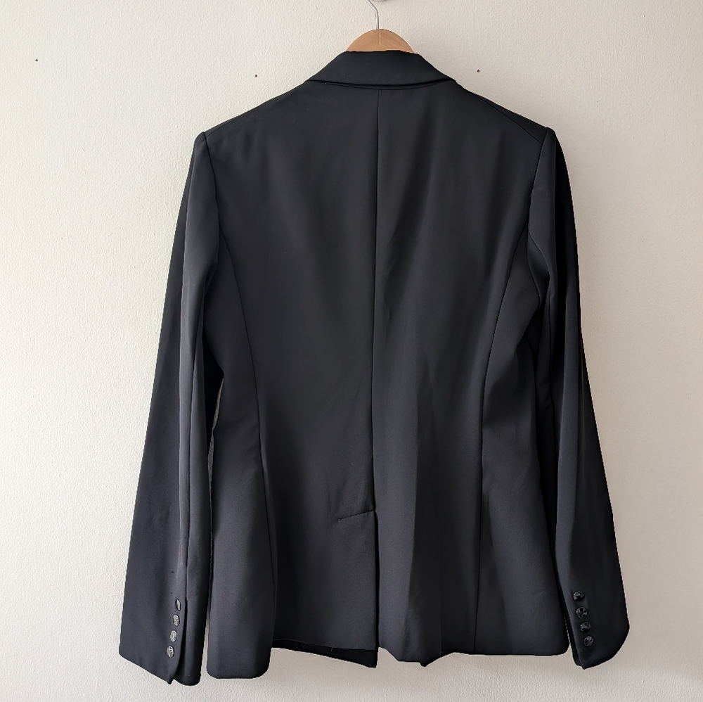 Veronica Beard Black Iconic Scuba Dickey Jacket Blazer Size 4 - Picture 7 of 13